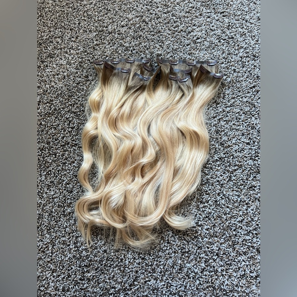Bellami Rooted Ash Brown / Honey Blonde Extensions